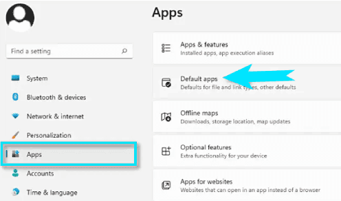 تغيير المتصفح الافتراضي على Windows 11