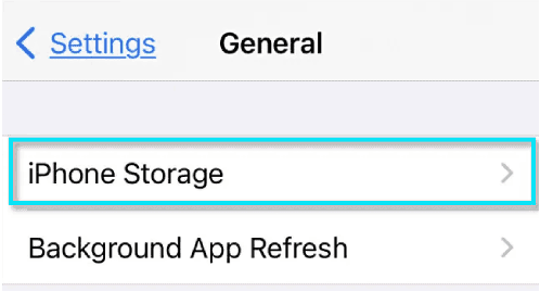 معرفة تفاصيل التخزين في الايفون