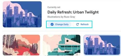 تغيير الخلفية كل يوم تلقائياً على Chromebook