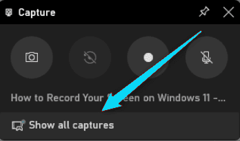 إظهار جميع اللقطات