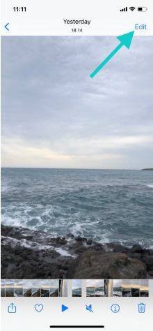 كيفية تحرير الفيديو على الايفون