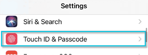 إعداد Touch ID في الايفون