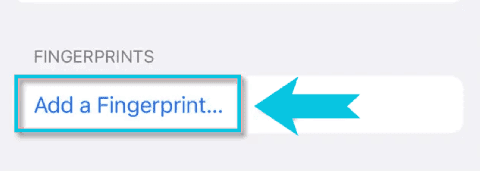 تعيين Touch ID في الايفون