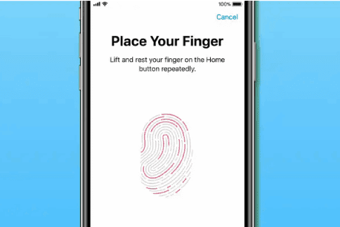 قراءة بصمة الإصبع في الايفون