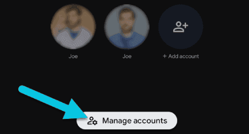 إزالة ملفات التعريف على Google TV