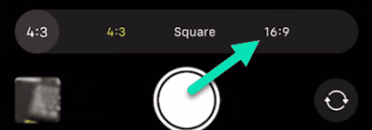 تغيير مقاس التقاط الصور على الايفون إلى 16:9