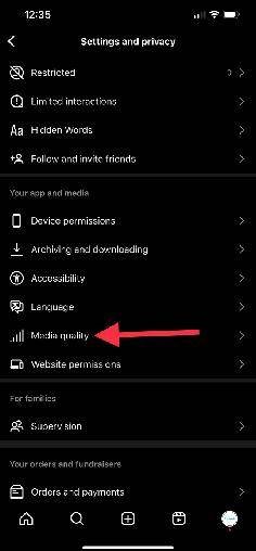 رفع الصور والفيديوهات على إنستقرام بجودة عالية