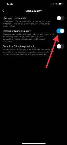 كيفية نشر الصور والفيديوهات في إنستقرام بجودة عالية
